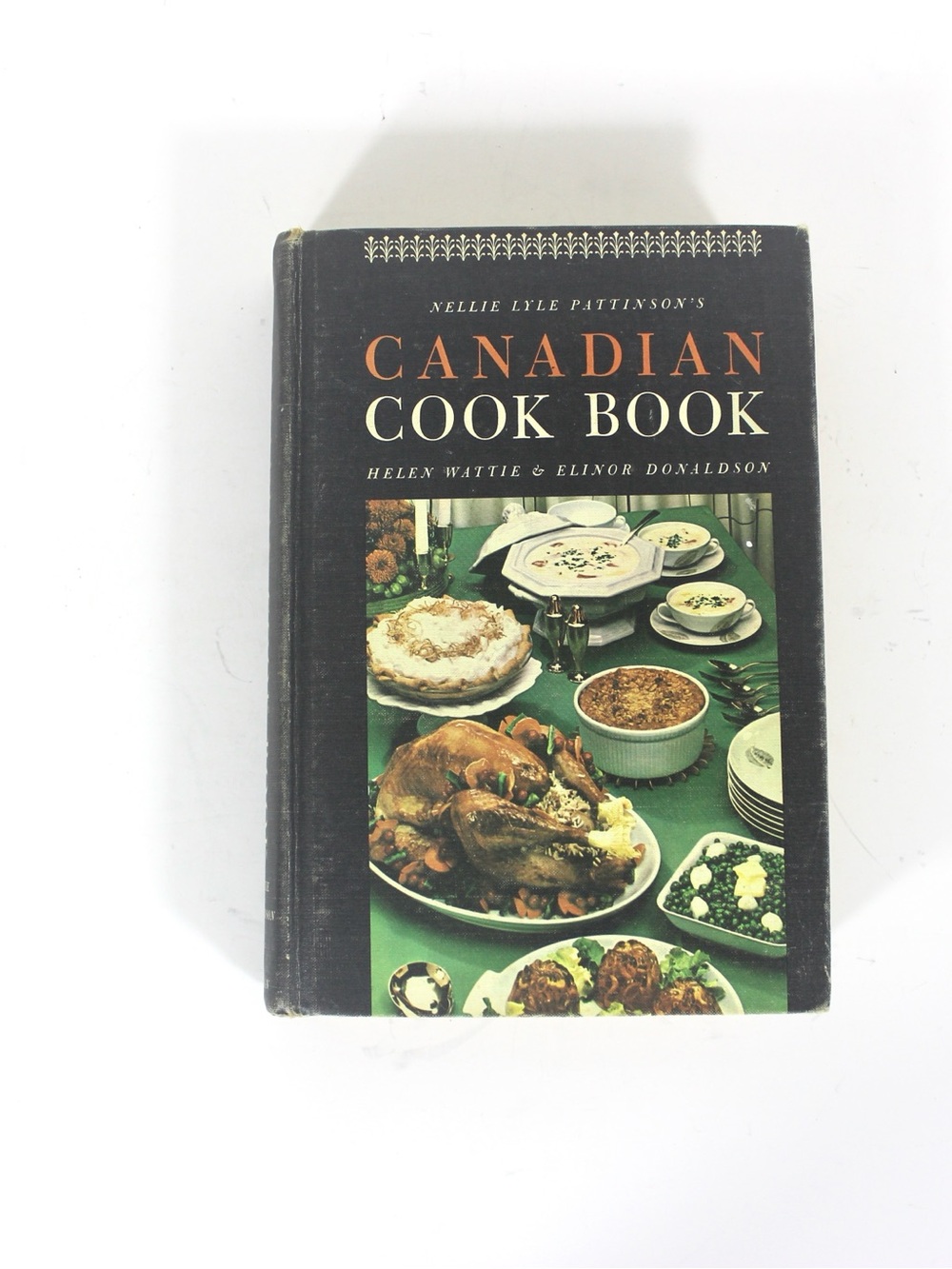1965 Canadian Cook Book Cookbook Retro Kitchen Decor, Old Linen Hardcover Gift